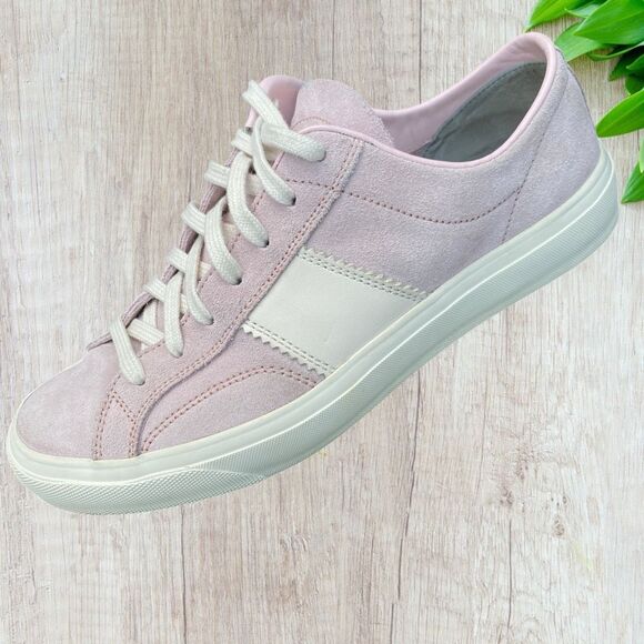 TOM FORD - Cambridge Leather-Trimmed Suede Sneakers - Pink 7 - Picture 13 of 16